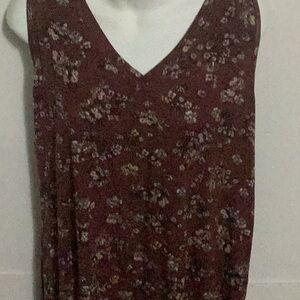 Maurices Burgundy Floral Blouse NWT size 1X